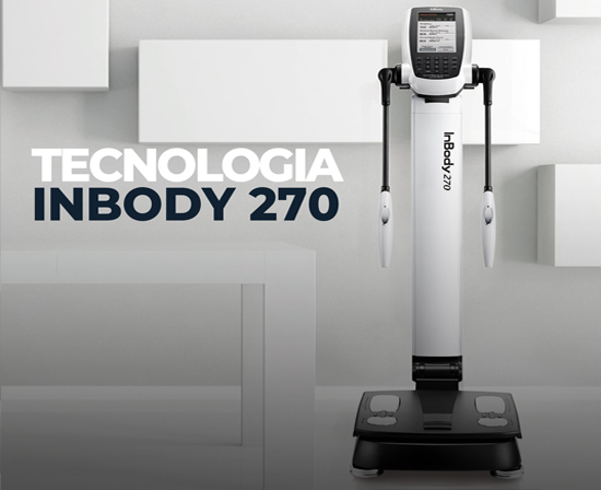 Exame de bioimpedância InBody 270 no consultório em Curitiba